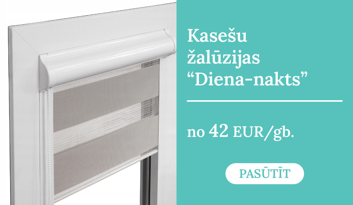 Kasešu žalūzijas "Diena-nakts"